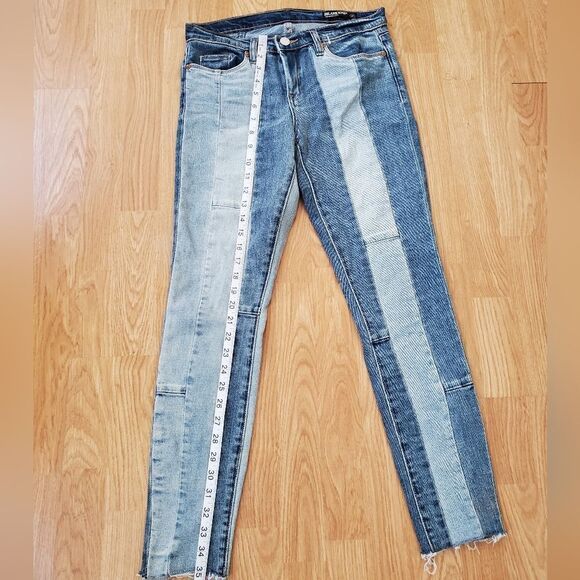 BLANKNYC Reade Patchwork Crop Skinny Denim Sz 27 - Picture 8 of 12